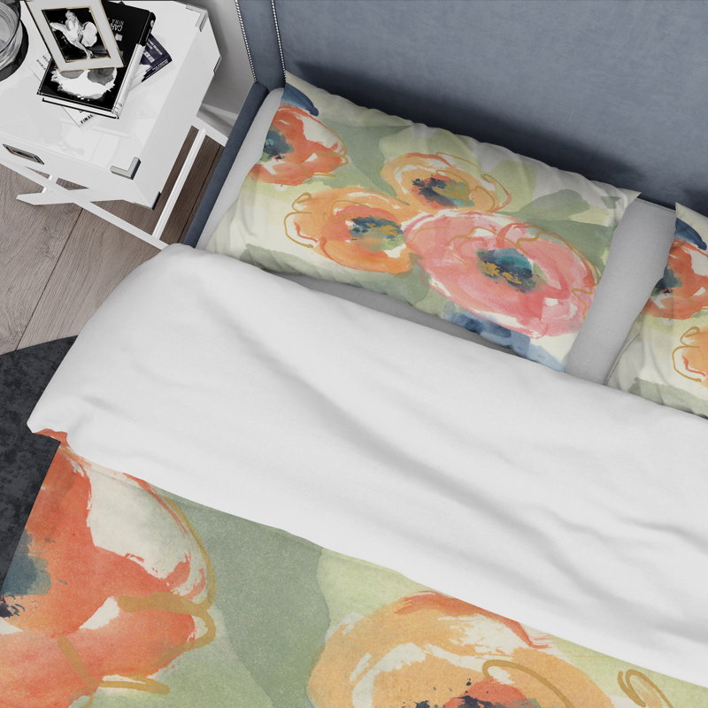 Buttercup I - Ensemble de housse de couette traditionnel - Microfibre de polyester