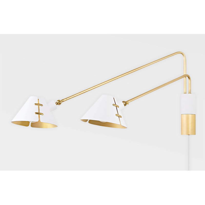 2 LIGHT PORTABLE WALL SCONCE