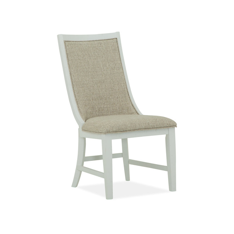 Chaise d'appoint rembourrée, Blanc craie