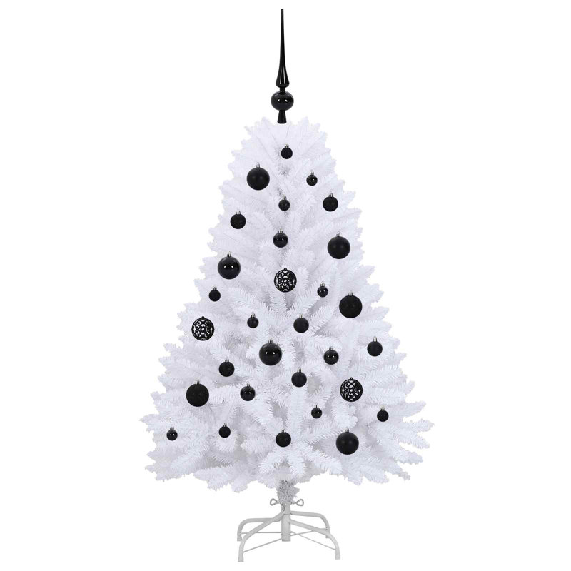 120cm H Lighted Artificial Christmas Tree, Black