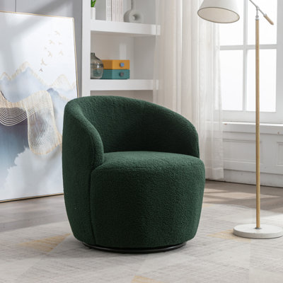 Aubrin Upholstered Swivel Armchair