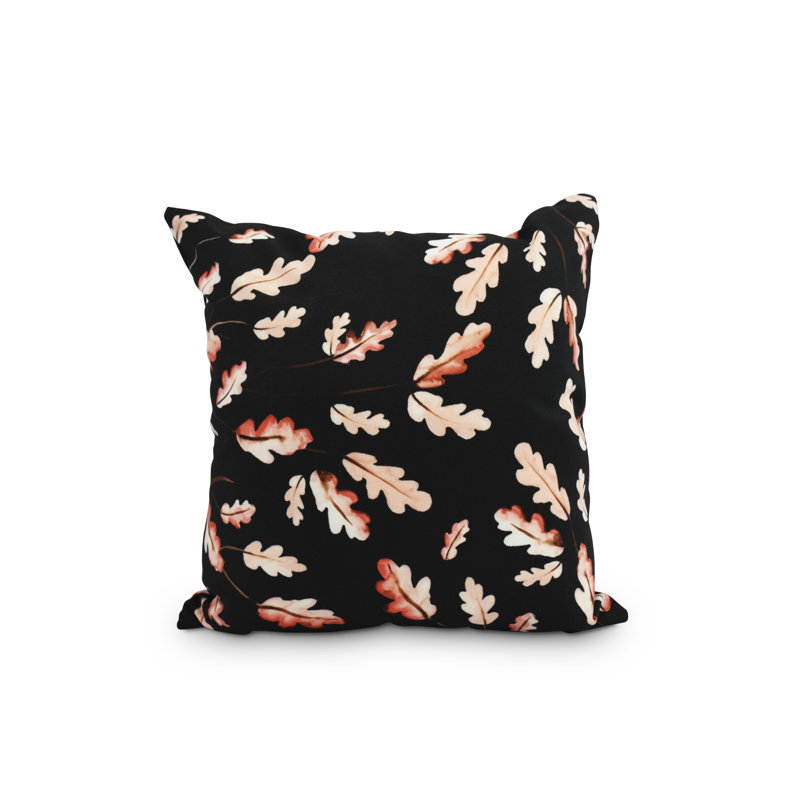 Housse et insert de coussin carré Harvest, Noir, 26 po x 26 po
