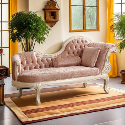 Chaise longue rembourrée French