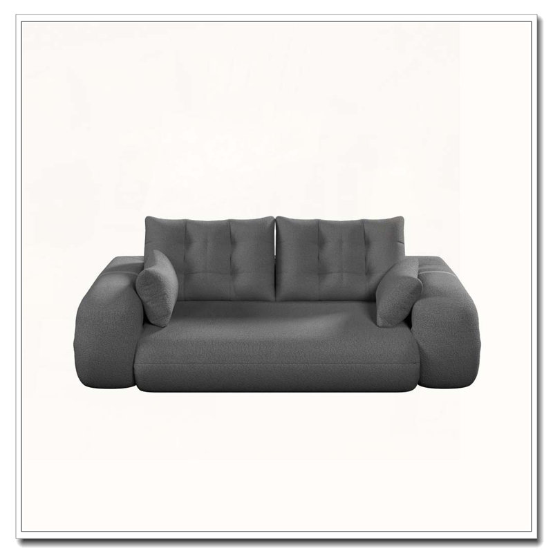 78.7" Multi-Functional Foldable Sofa Bed, Grey