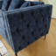 Canapé modulaire en L, repose-pieds de rangement convertible, chenille, accoudoirs carrés-1077677980