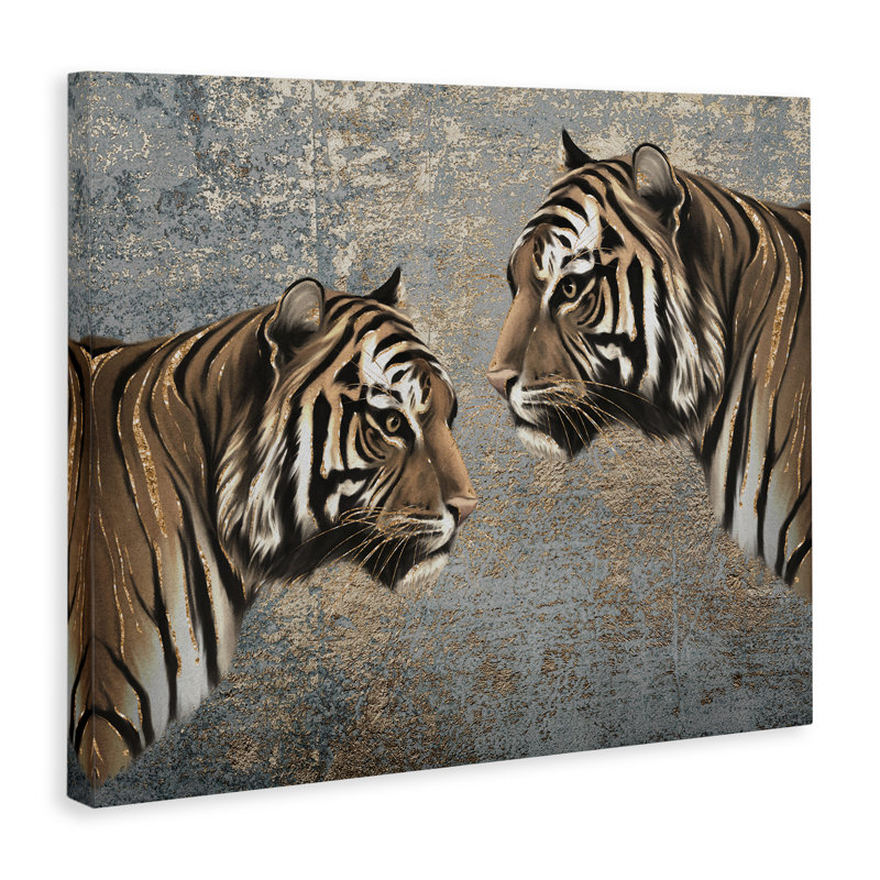  «Miroir du tigre», art mural sur toile par Svetlana Aleynikova, H 16 po x l 20 po