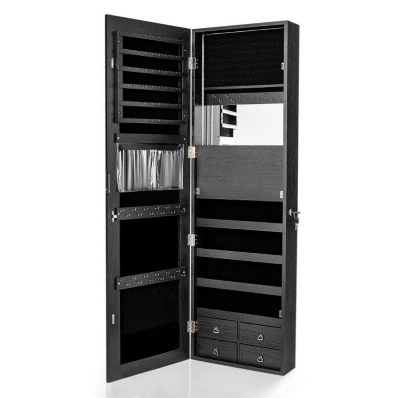 Katerra 14.5'' Wide Jewelry Armoire, Black