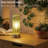 Touch Dimmable Ripple Glass Table Lamp with Antique Brass Metal Base-1873128899