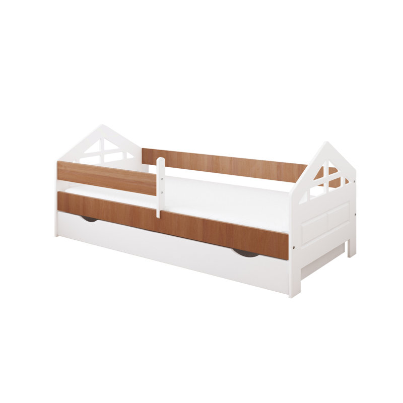 Vezina Cabin Bed with Storage Included, 80 x 140 cm, Alder