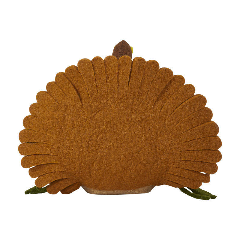 Hand-Felted Wool Turkey Figurine