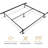 Clara Clark 7.25" Steel Bed Frame with Center Support Leg