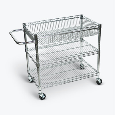 Chariot utilitaire à 3 tablettes SteelCart