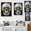 Tête de mort éternelle II - art mural abstrait sur toile-360699487-360699486