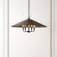 Luminaire suspendu en fer / rotin 5 lumières Venie