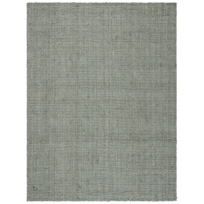 Calidia Handmade Jute/Sisal Gray/Green Area Rug