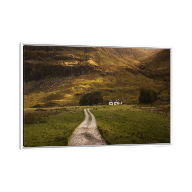 Scotland I by Daniel Kordan - Print on Canvas, 66.04 cm H x 45.72 cm W, White Framed