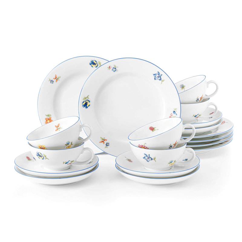 Oradell Piece Porcelain Dinnerware Set - Service for 6