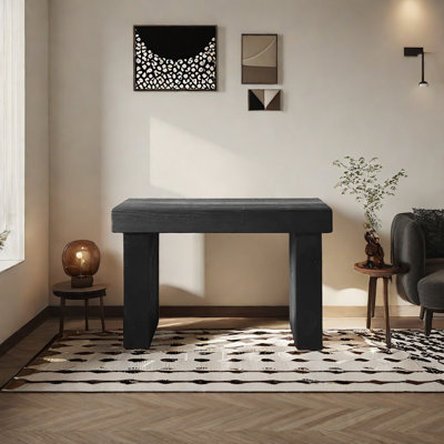 Retro Minimalist Solid Wood Console Table