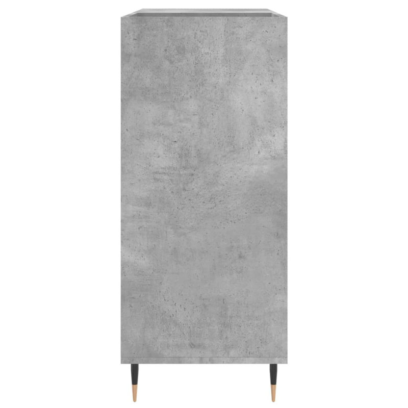 Record Cabinet 84.5 x 38 x 89 cm Engineered Wood, Concrete Grey