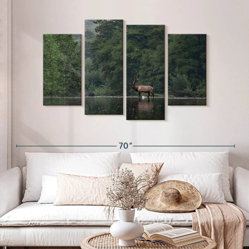 Elk Journey, 32" H x 52" W