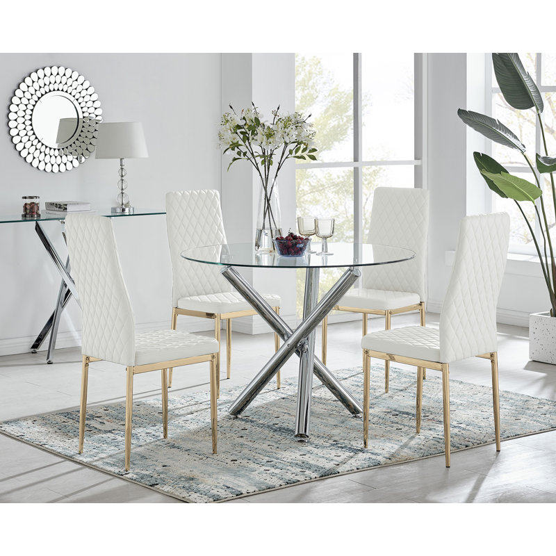 Ensemble repas pour 4 personnes Chowchilla, Blanc
