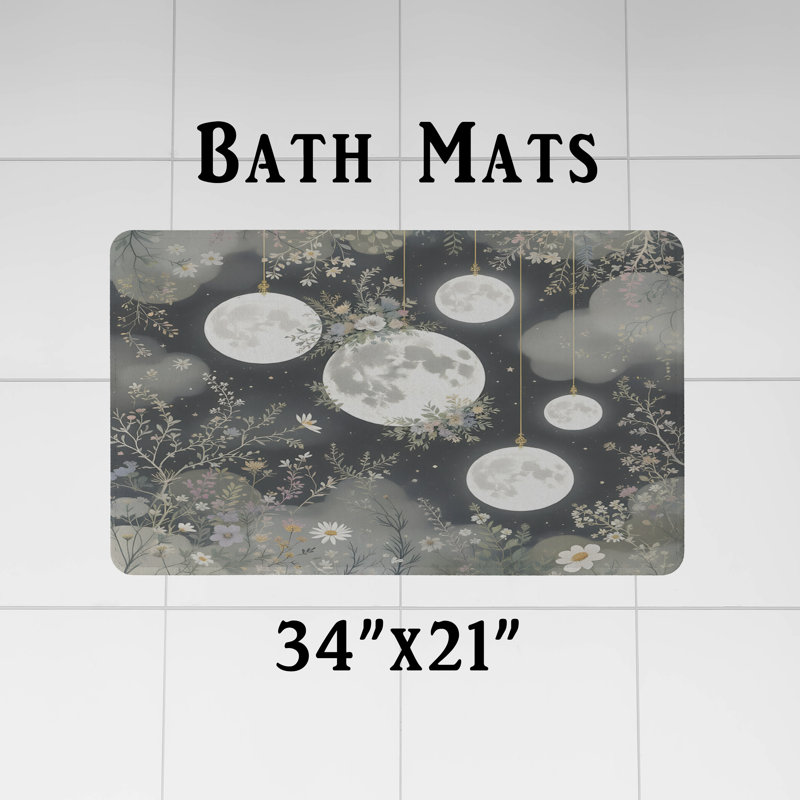 Shower Curtain w/ Bathmat, 70" H x 72" W