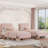 Upholstered Platform Bed with Velvet Headboard-621628381-621628382