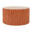 Table basse MGO texturée Terracotta Wave, préassemblée