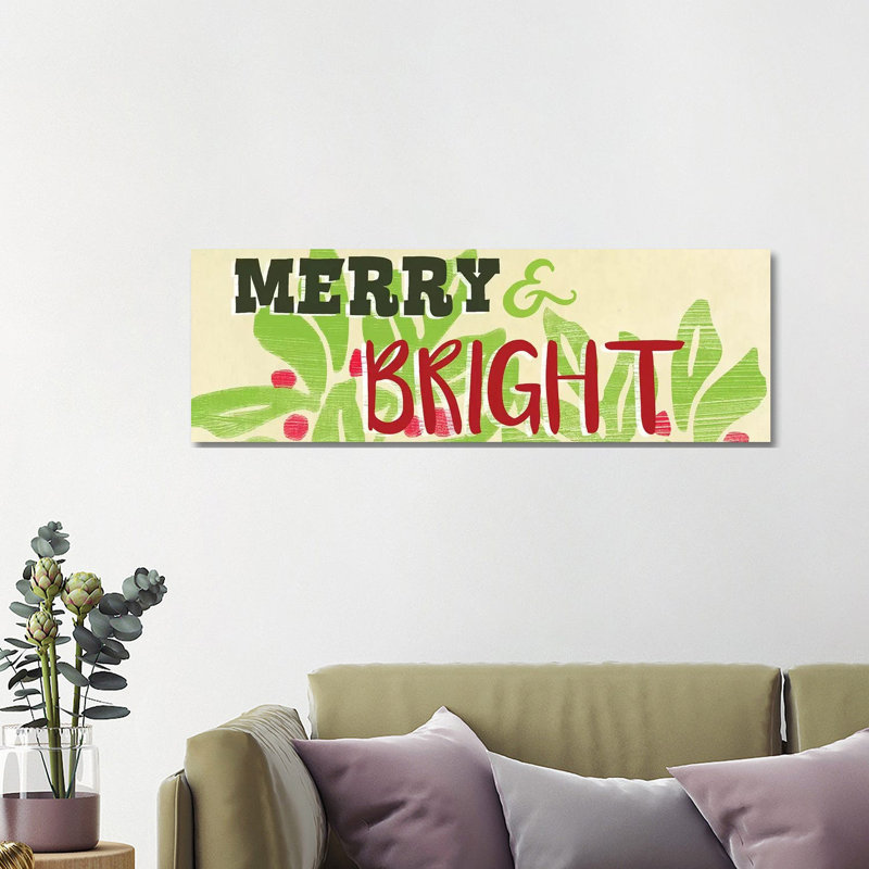 Let's Get Jolly Collection D by June Erica Vess - Wrapped Canvas Panoramic Print, 121.92 cm H x 40.64 cm W