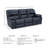 Olara Upholstered 88'' Power Reclining Sofa