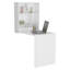 Kaplar 33" Wide  x  23" Deep folding Table with Four Shelves, Floating Table, Retractable Table, Floating Desk