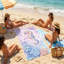 Serviette de bain - Sac à serviettes de plage intégré - Serviette de plage-1351605823
