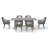 Rectangular Outdoor Dining Set With Cushions