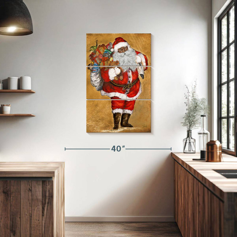 Lelend, cadeaux afro-américains de St. Nick, H 38 po x l 24 po