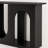 39.4" Console Table, Narrow Sofa Table Behind Couch with Arched Design
