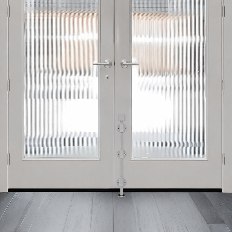 Deltana 18SBM26D 18" Modern Surface Bolt, HD, Solid Brass in Brushed Chrome, Brushed Chrome