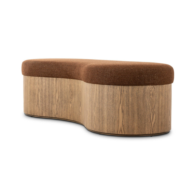 Banc rembourré en polyester CELESTE,  Crypton Wayfarer Sienna