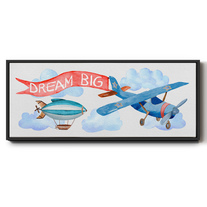 Rêve grand avion - toile encadrée, H 20 po x l 50 po