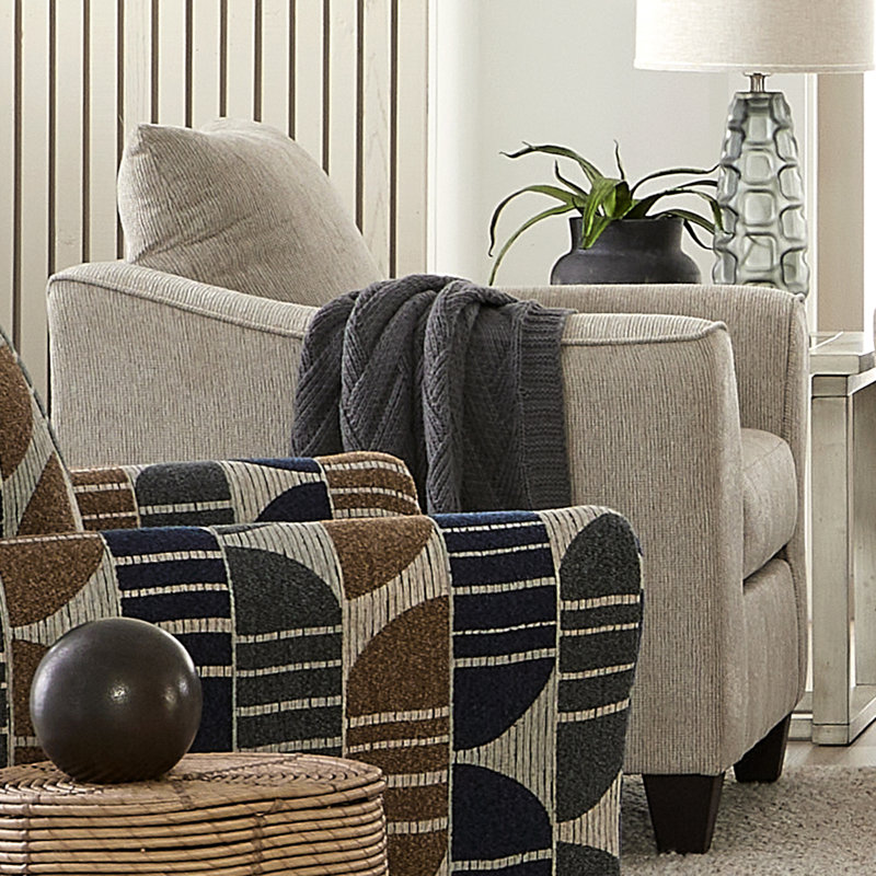  Chaise rembourrée 1250, taupe fusée, Rocket taupe