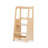 dadada Montessori Toddler Tower - Adjustable Kitchen Step Stool w/ Safety Rail - Baby Safe (Natural)-78369679