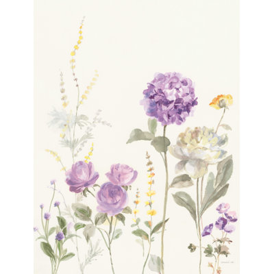 Picket Fence Flowers II - peinture sur toile tendue
