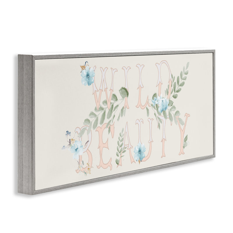 Fleurs sauvages sauvages, giclée encadrée, design par Patricia Pinto, H 10 po x l 24 po, Estampe numérique Farmhouse