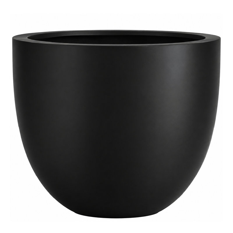 Pot à fleur Dorlis Fiberstone, H 10 po x l 12 po x P 12 po, Noir