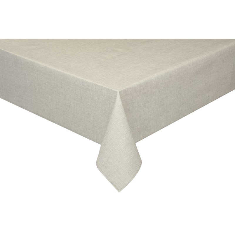 Oval tablecloth, 140/190cm, yellow, Beige