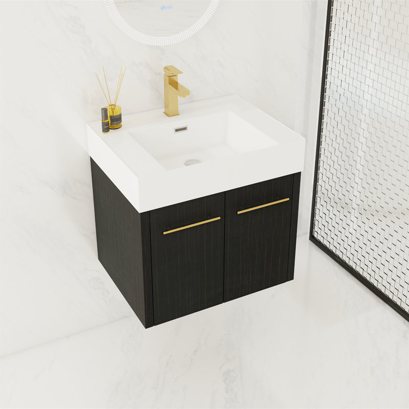 Ensemble de meuble-lavabo simple 23,6 po avec plateau en céramique Imante