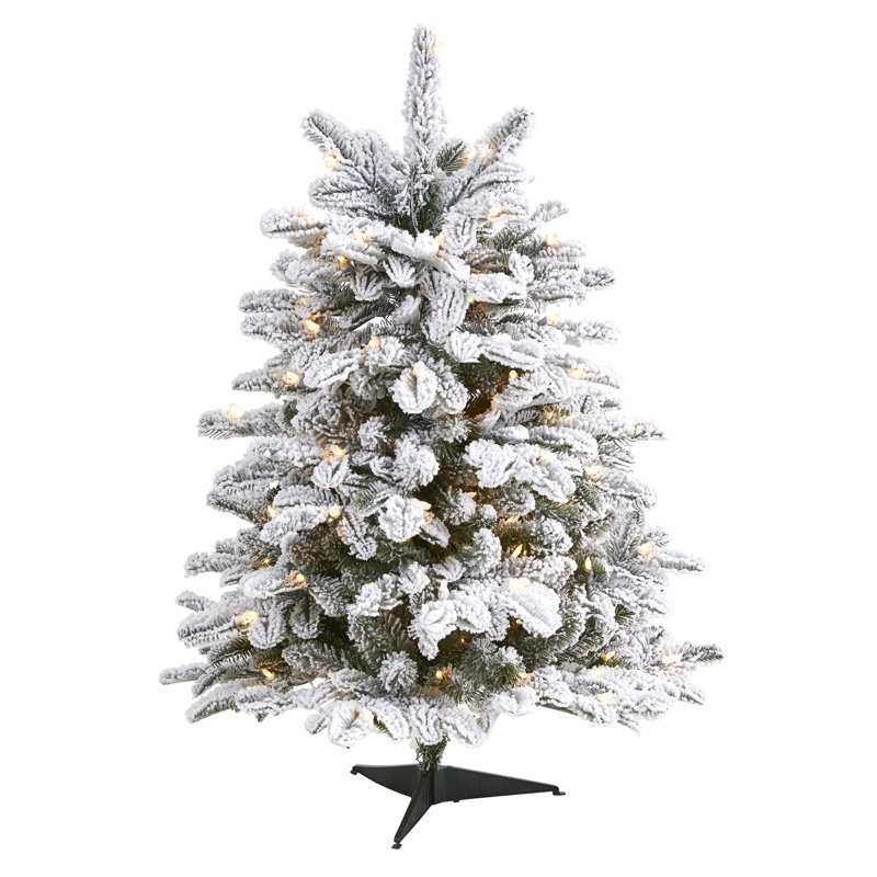 Lighted Artificial Christmas Tree, 3' H