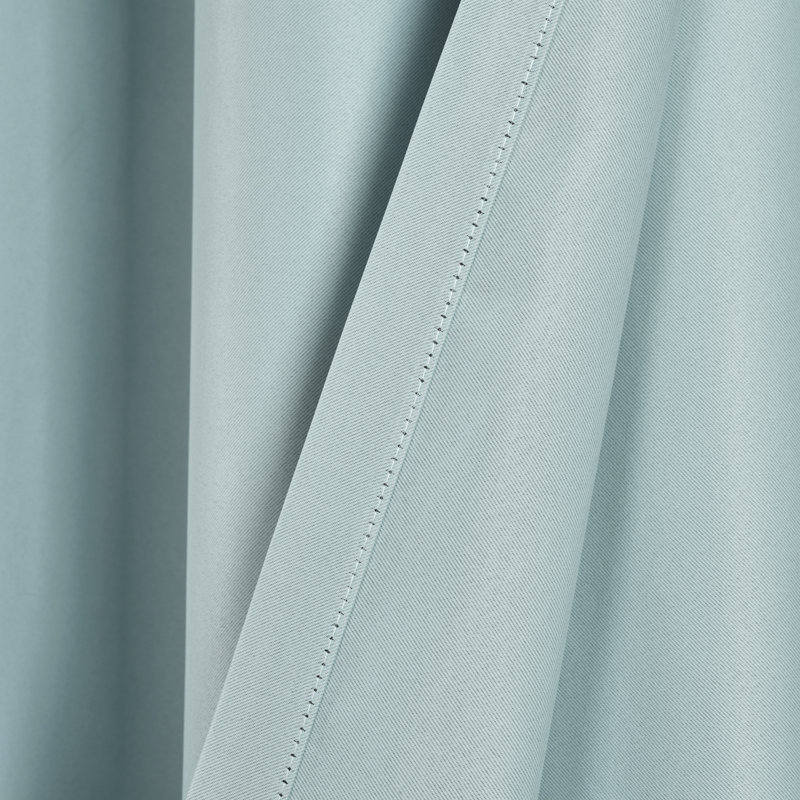 Blue Polyester Blackout Grommet Window Curtain Panels, 52" x 108"