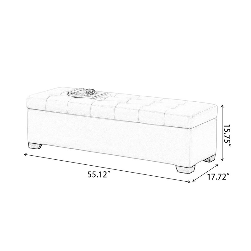 Banc rembourré brun, Brun