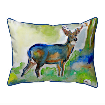 Deer Deer Indoor/Outdoor Lumbar Pillow