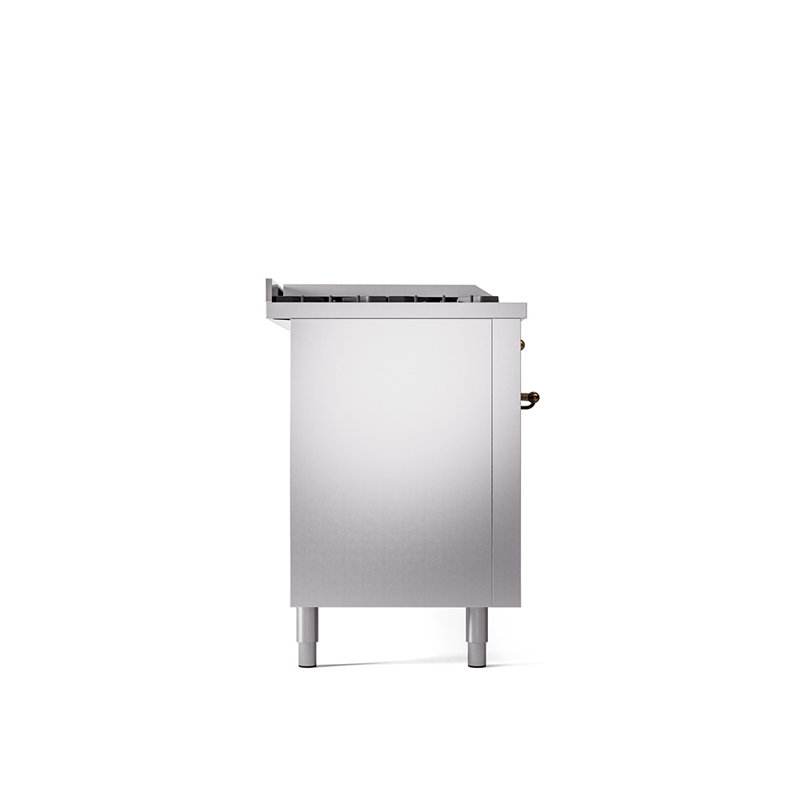 ILVE Nostalgie II, cuisinière à double combustible de 60 po, 7 brûleurs, plaque chauffante, surface de cuisson française